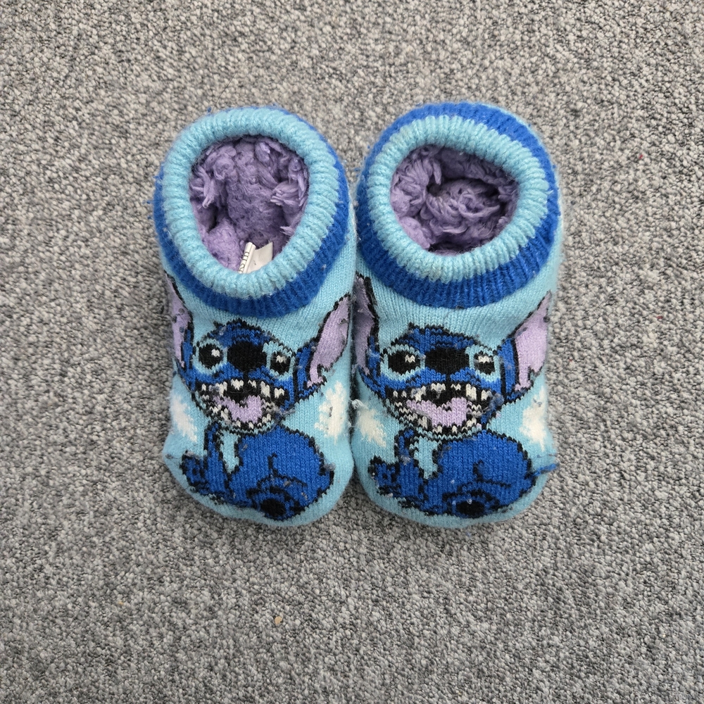 Disney Blue and Purple Stitch Socks